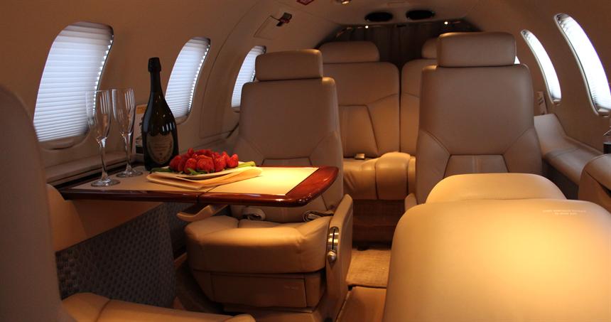 volo privato sul Bombardier Learjet 31